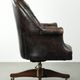 Vintage Chesterfield office chair with decorative nails in English style