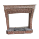 Granite and quartz fireplace, circa 1920