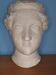 Antique plaster face of a woman