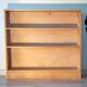 Bookshelf in light, raw solid oak from the 1950s.