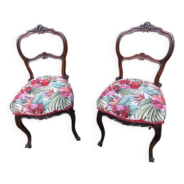 Antique walnut chairs
