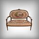 Beech canapé, stained, Louis XVI style - 1920