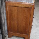 Commode art deco une porte et 3 tiroirs