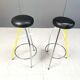 Pair of Duplex stools by Javier Mariscal for BD 1980's Memphis