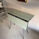 Vintage folding table light blue formica