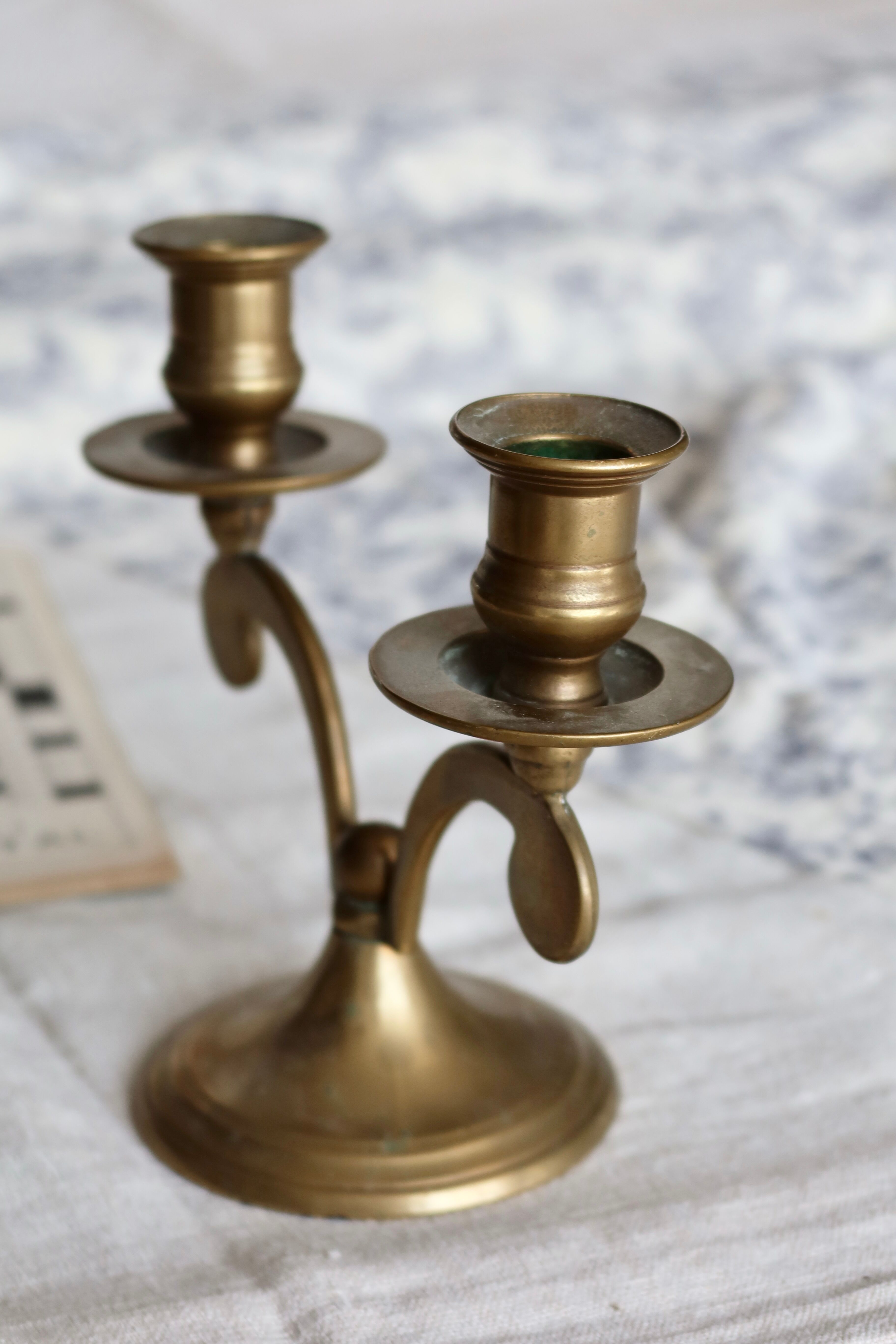 Vintage brass candle holder