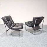 Une paire de fauteuils Pixi des années 1980 conçues par Gillis Lundgren pou