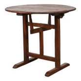 Antique oak Tilt top side table, France ca. 1800