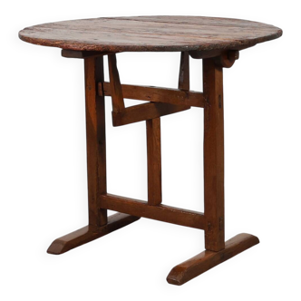 Antique oak Tilt top side table, France ca. 1800