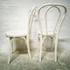 Paire de chaises bistrot Baumann blanches