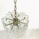 Ice crystal pendant light by Kalmar, 1960s