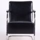 Bauhaus Seating Set in Chrome and Leather from Mücke Melder, Czech, 1930s, Set of 3
