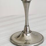 Set of 2 vintage glasses in metal and thick chiseled glass