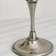 Set of 2 vintage glasses in metal and thick chiseled glass
