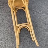 Curved wooden bar stool
