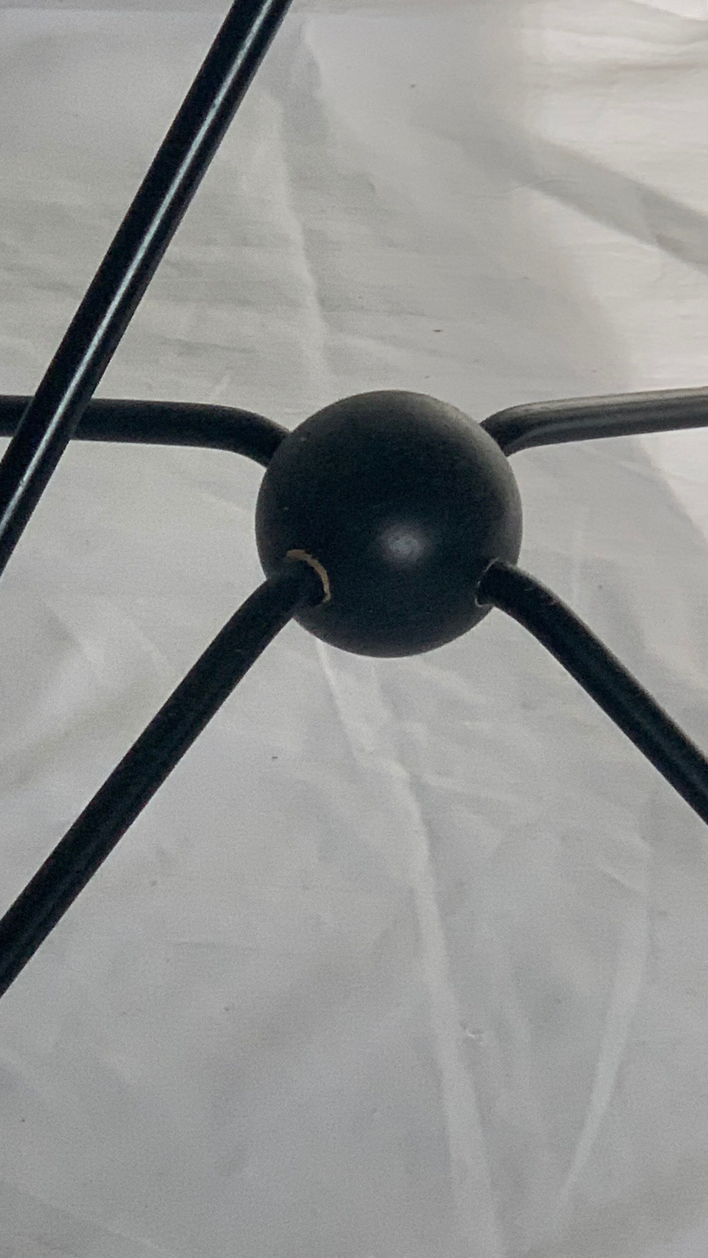 Vintage sixties iron and wood brutalist art deco standing coat rack France