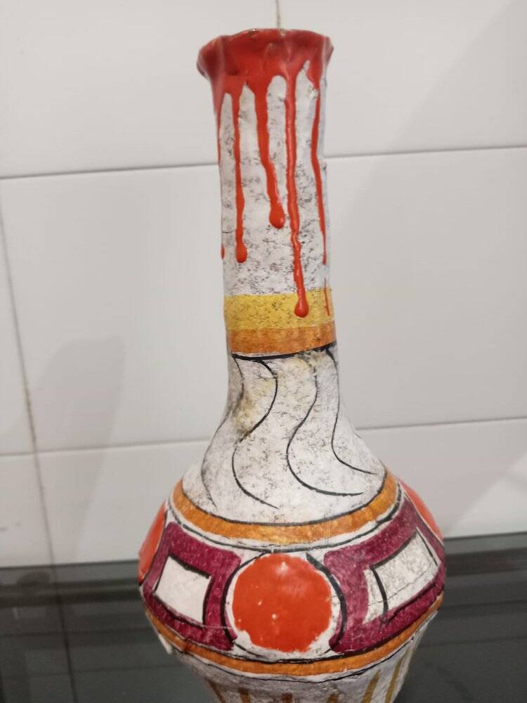 Vintage terracotta vase, 1970s
