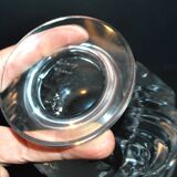 LALIQUE frosted crystal vase, Saint-Cloud model with acanthus leaves, 1950-1960