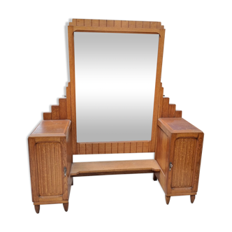 Art Deco dressing table in oak 1940s