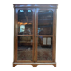 Display cabinet with two doors – Louis XVI period – Pine, marquetry and