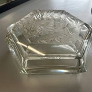 Art Deco crystal bonbonnière