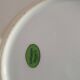 lot de  4 assiettes a dessert en porcelaine de limoges blanche a fleurs, le bord d'une est different