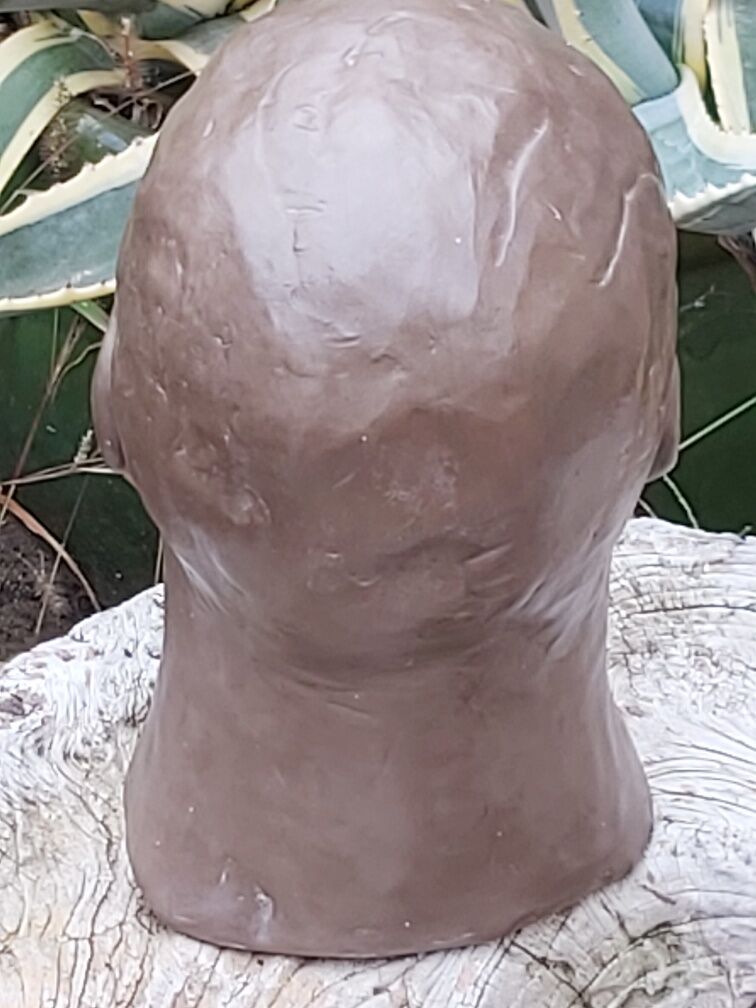 Buste tête homme terre cuite