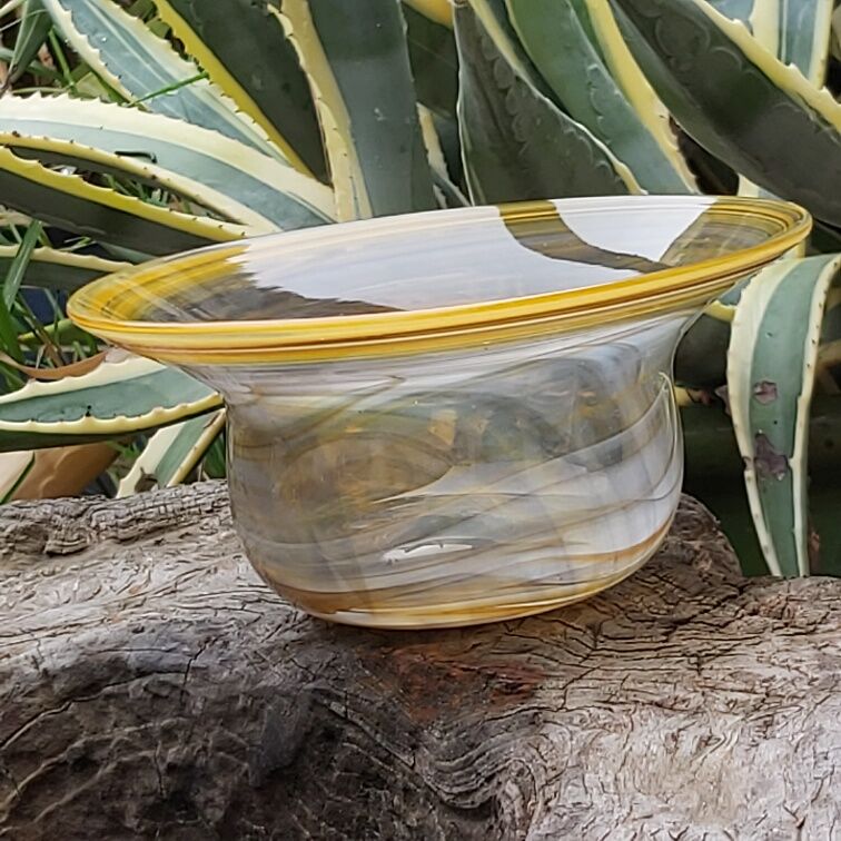 Glass cup blown Guillaume Domise Halle du Verre