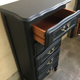 Vintage chiffonnier with black makeover