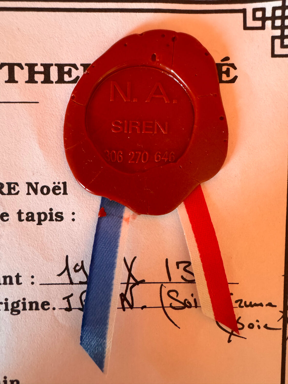 Antique Ghoum carpet from Iran in silk.