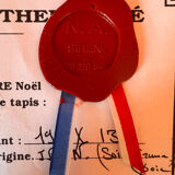 Antique Ghoum carpet from Iran in silk.