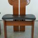 Afra & Tobia Scarpa ‘Africa’ Dining Chair – Walnut & Leather, 1975