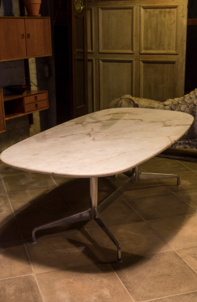Table of Eames conference in marble, 1958