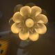 Pair of vintage flower bedside lamps