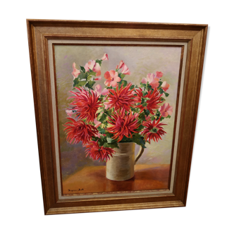 Painting bouquet of flowers