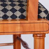 Fauteuil Biedermeier restauré, cerisier, ébène, Autriche-Vienne, années 1820
