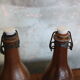 Set of 2 sandstone bottles with ceramic capsule