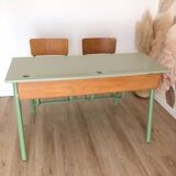 Bureau d'écolier double des années 70