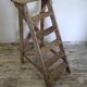 Old wooden stepladder
