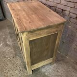 Vintage Parisian buffet made of raw wood