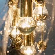 Sputnik Ball Chandelier by Doria, Germany, 1970s