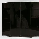 Screen by Bernard Cuenin with lacquered landscape, circa 1970
