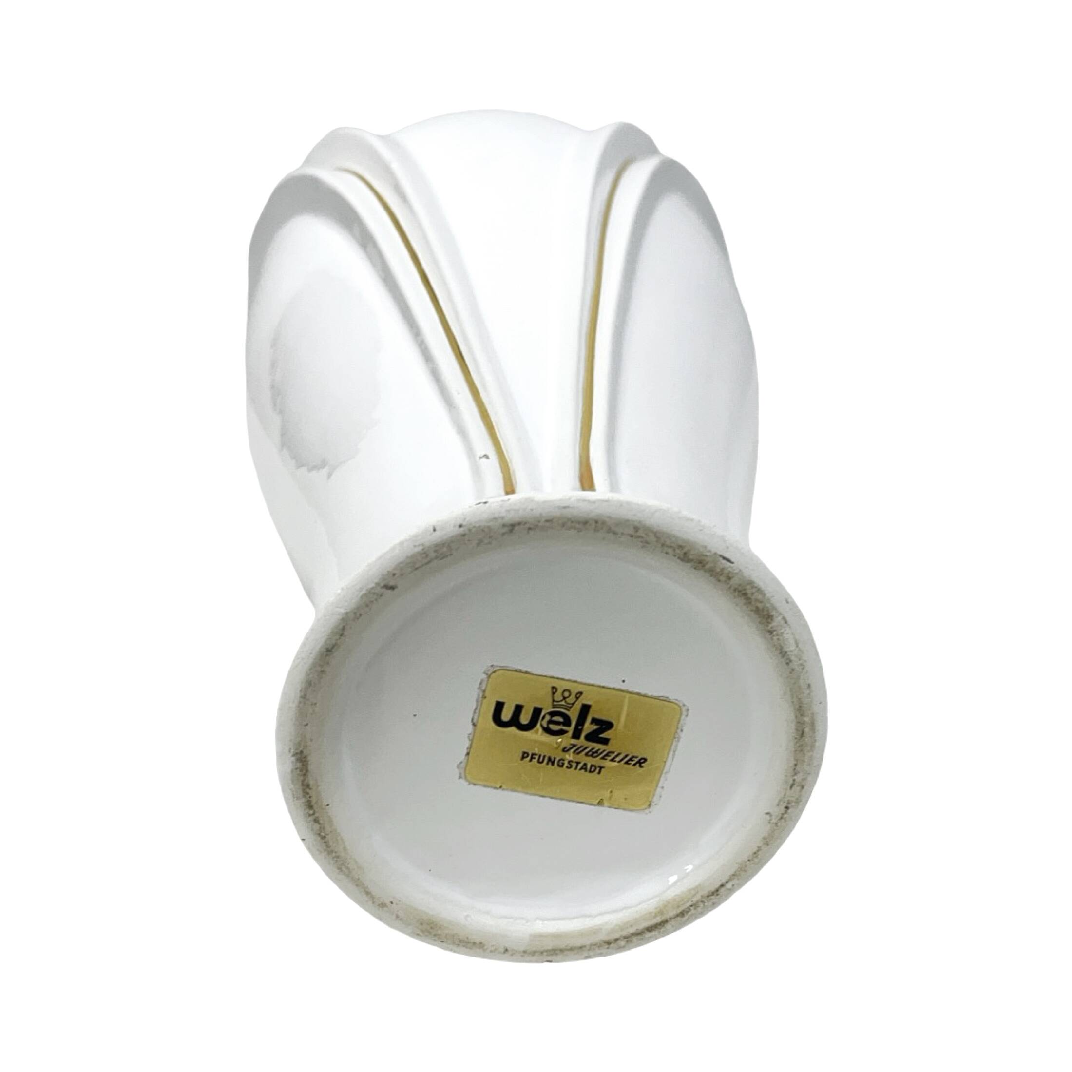 Elegant Porcelain Vase Welz Pfungstadt, Germany 1970s