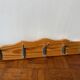 Porte-manteau mural en bois & métal