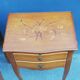 Pair of neoclassical solid wood bedside tables