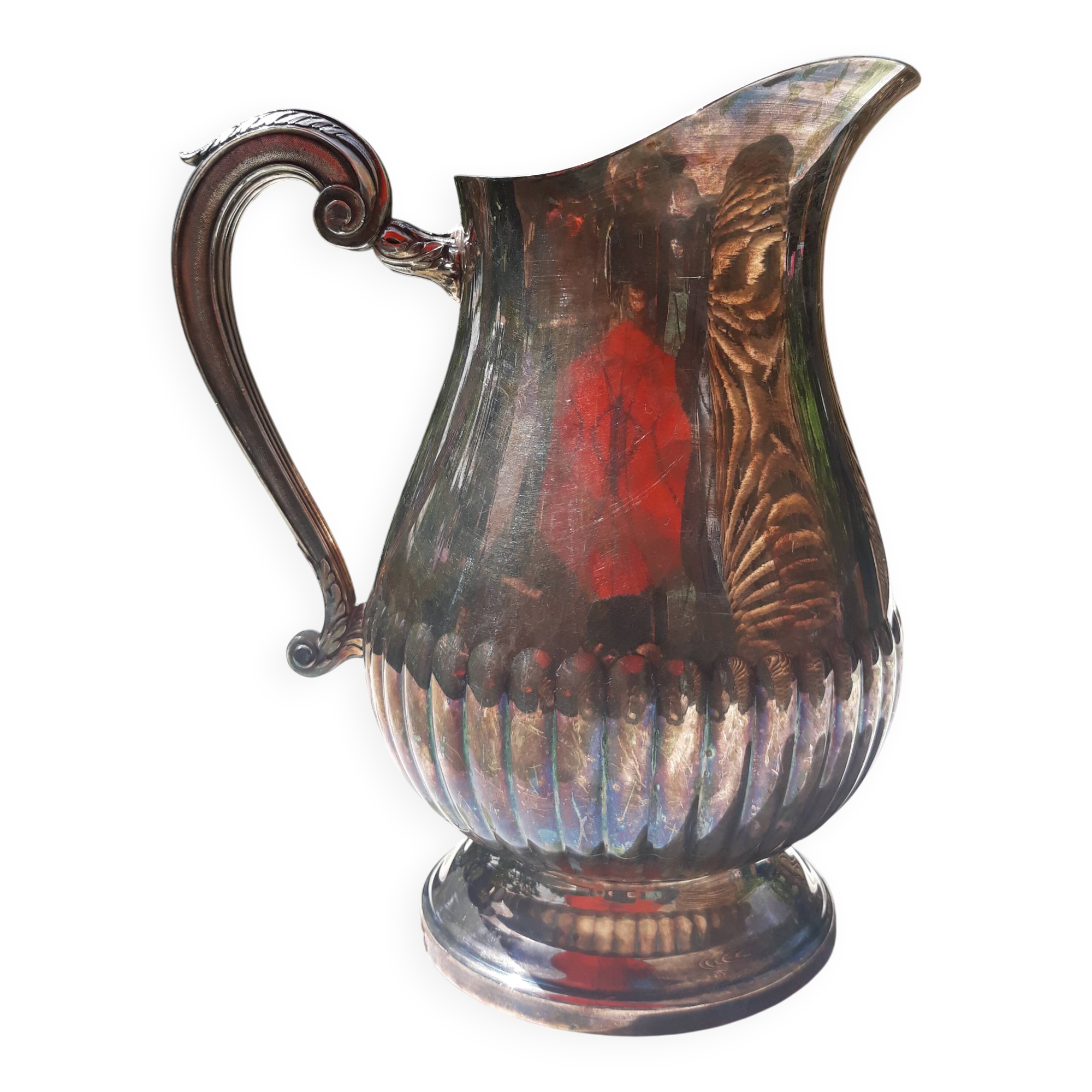 Silver-plated metal jug Christophe Gallia Marly model