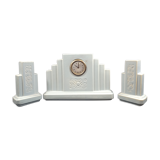 Art deco hanging fireplace set