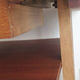 50s console table with compass feet
