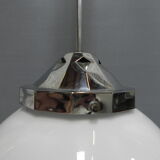 Art Deco hanging lamp with glass globe