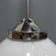 Art Deco hanging lamp with glass globe